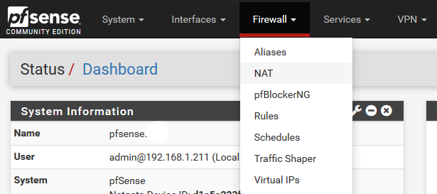 pfSense-Firewall-Nat